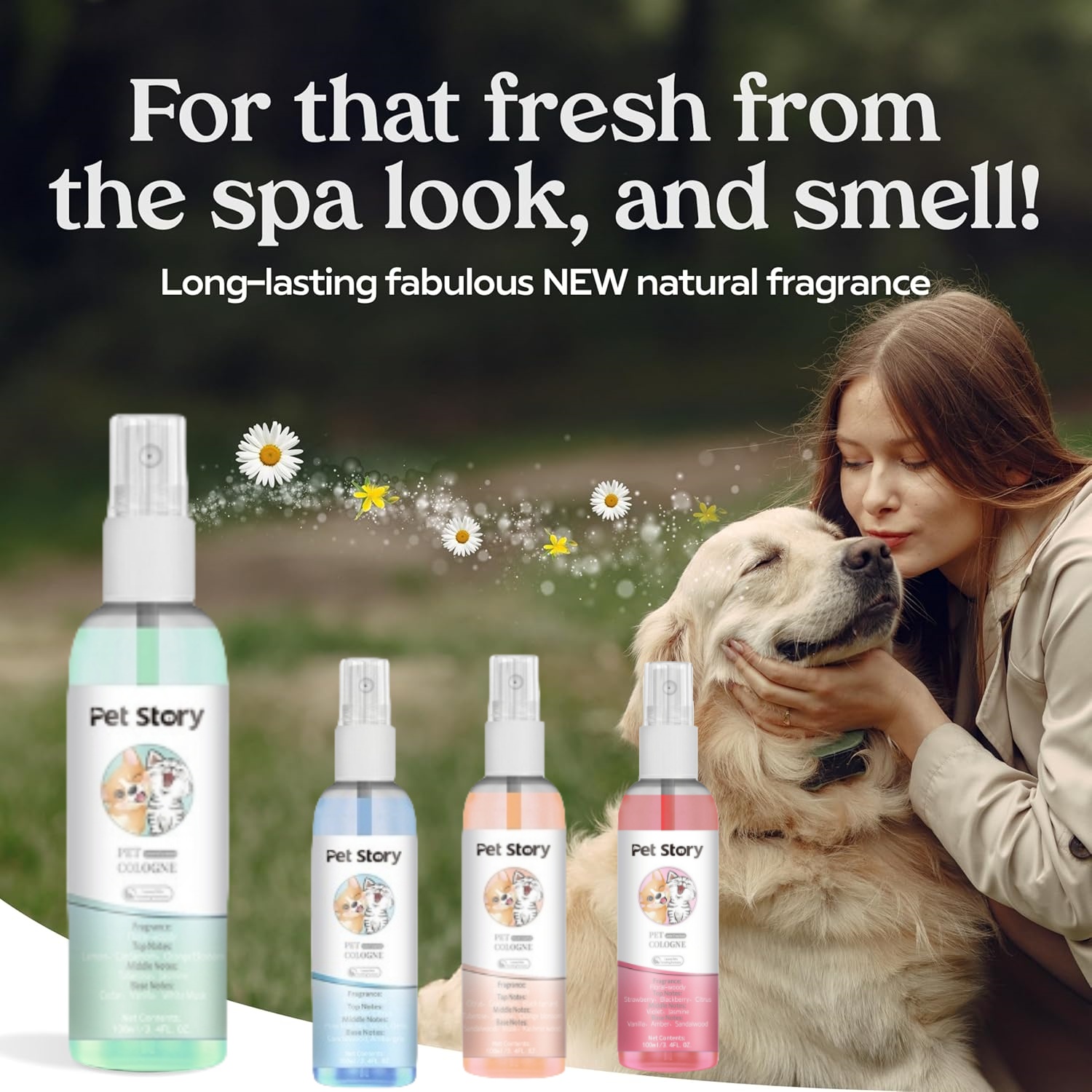 Pet Cologne Spray - Premium Grooming Spray Dog Spray Deodorizer