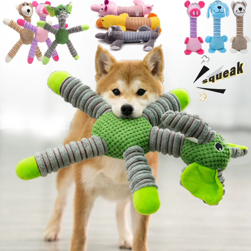 Pet Dental Chew Toy - Indestructible Large Dog Sound Squeaky Toys