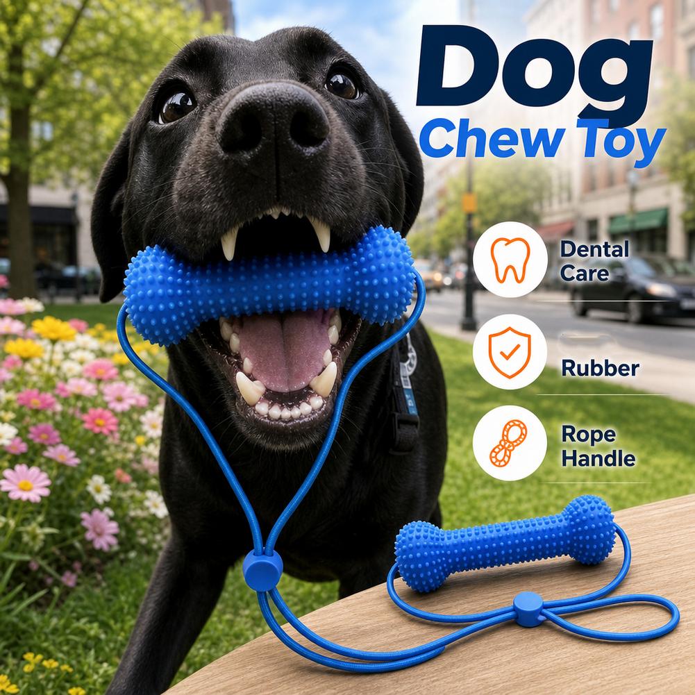 Pet Dental Chew Toy - Dual-Action Canine Dental Mouth Prop Pet