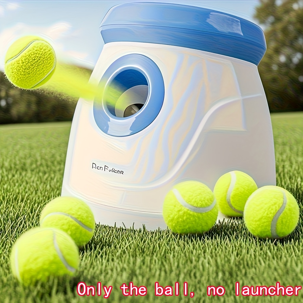 Pet Dental Chew Toy - Interactive Striped Rubber Tennis Dog Chew