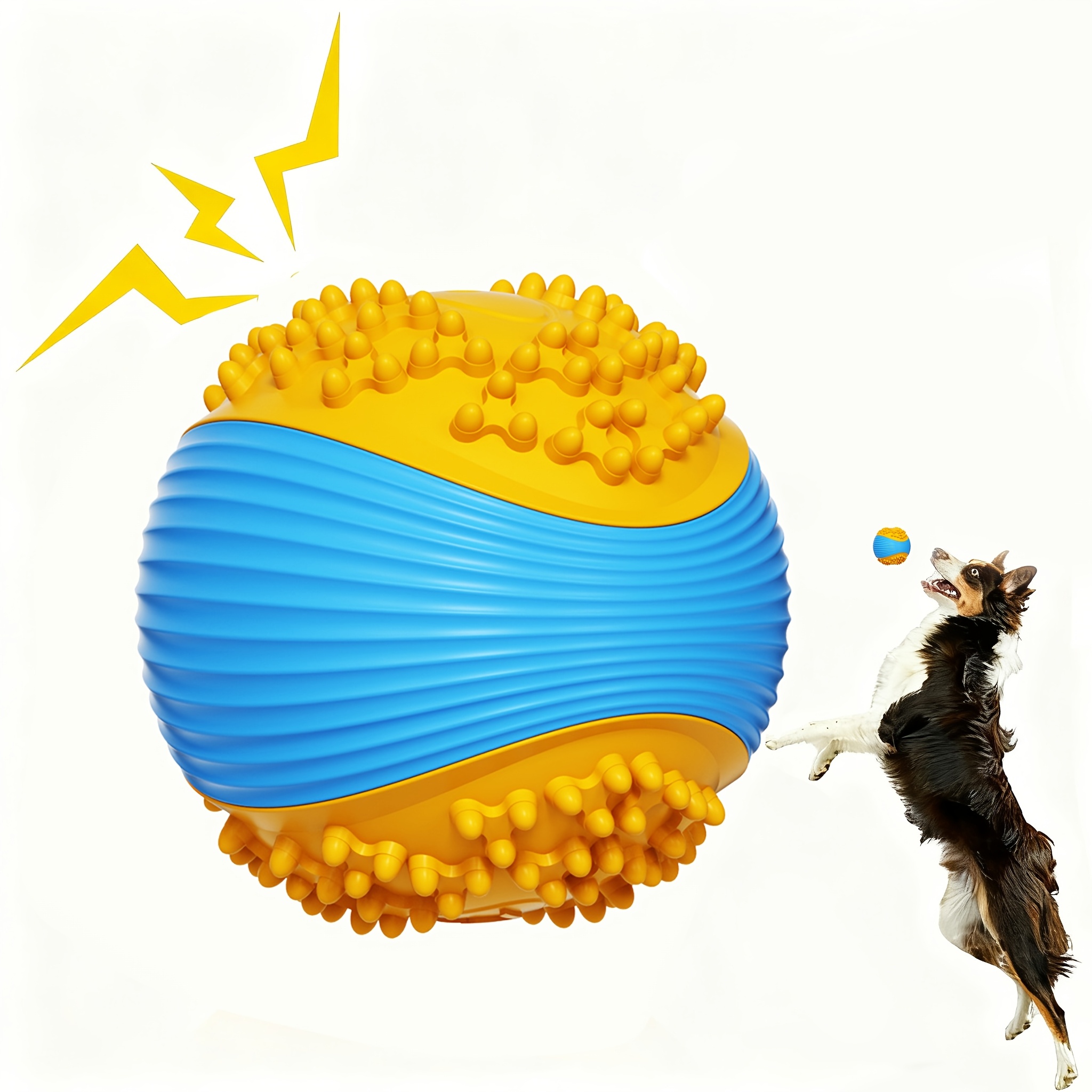 Indestructible Dog Squeaky Bal - Pet Dental Chew Toy review and price