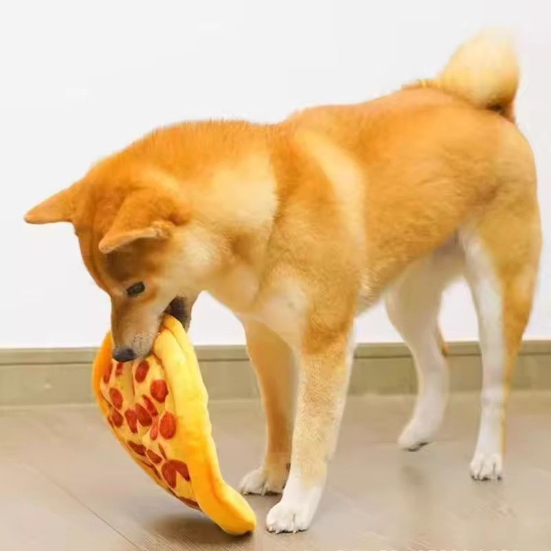 Eco-Friendly Durable Plush Piz - Pet Dental Chew Toy review and price