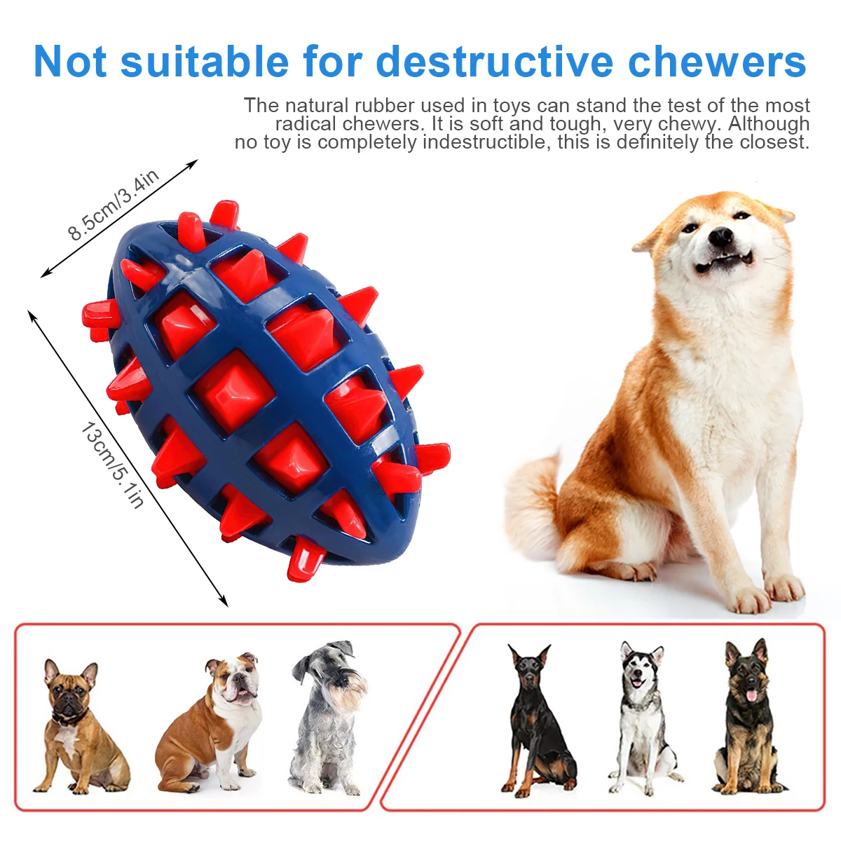 1/2Pcs Squeaky Dog Chew Toys I - Pet Dental Chew Toy review and price