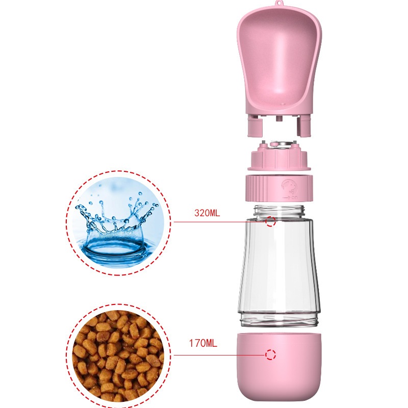 2 In 1 Portable Dog Water Bott - Pet Supplies Hours review and price