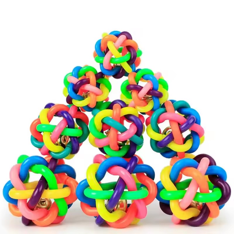 Colorful Bell Woven Toy Popula - Pet Dental Chew Toy review and price