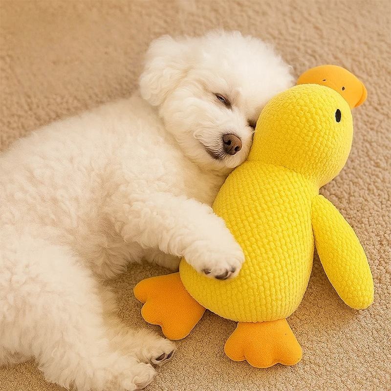 Plush Duck Dog Toy Bite Resist - Pet Dental Chew Toy review and price