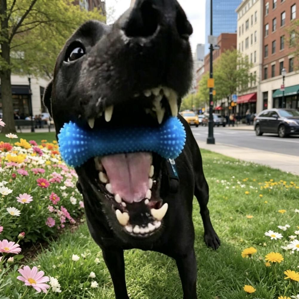 Dual-Action Canine Dental Mout - Pet Dental Chew Toy review and price