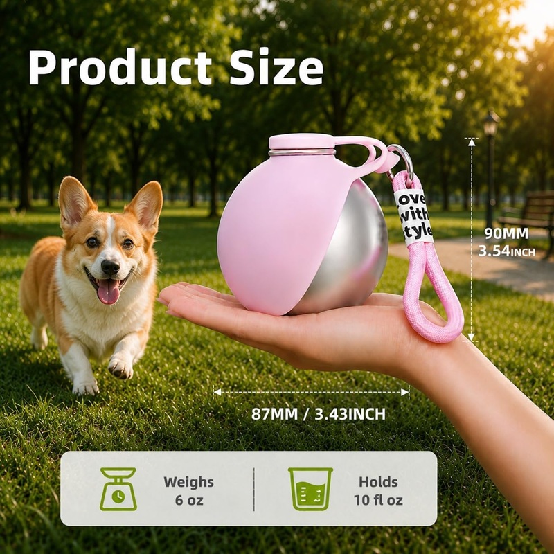 Dog Water Bottle Stainless Ste - Pet Supplies Hours review and price