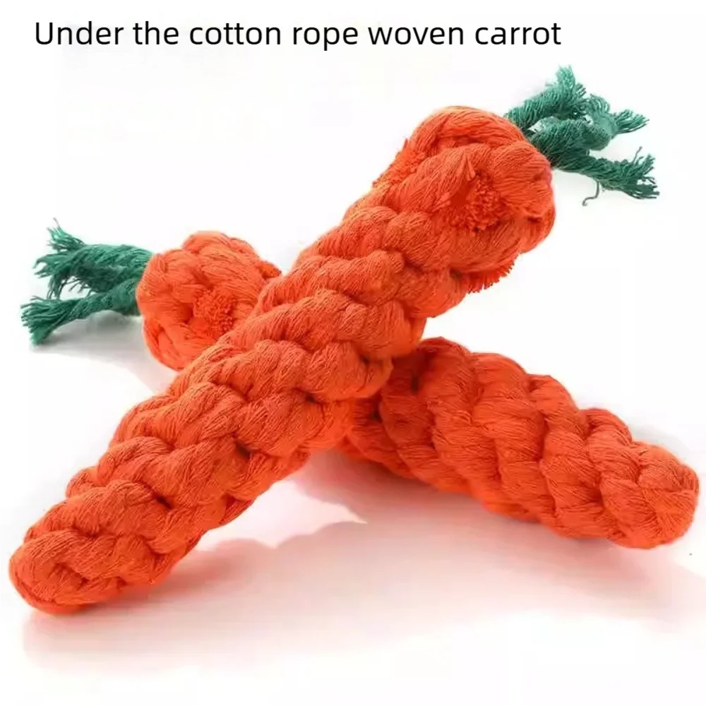 Carrot Dog Chew Rope Toy Safe  - Pet Dental Chew Toy review and price