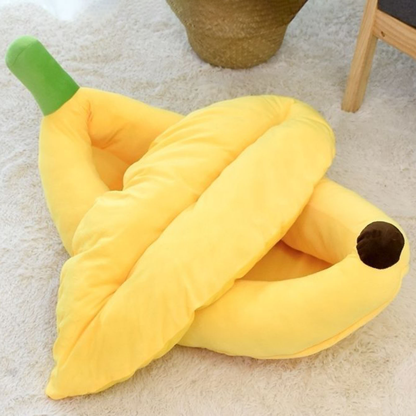 Banana Shaped Dog Bed Breathab - Pet Supplies Hours review and price